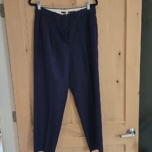 J. Crew Essential Pant In City Twill, Navy Straight Leg